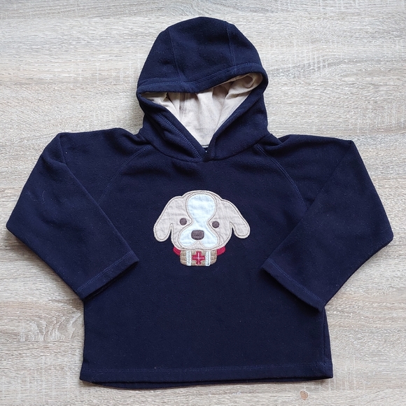 2010 FLEECE (v)guc Gymboree fleece dog hoodie 4T-5T - Picture 7 of 10